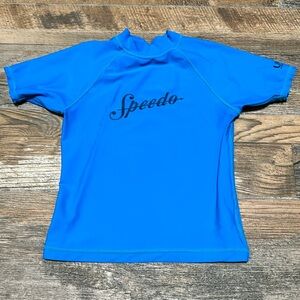Speedo, Boys S, Blue UV Short Sleeve Swim Shirt